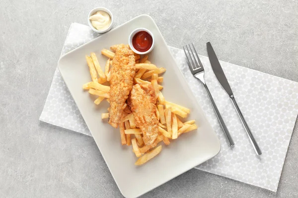 Lezzetli kızarmış balık