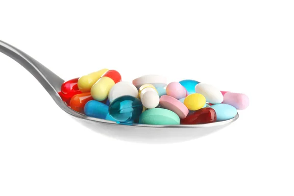 Различные красочные таблетки — стоковое фото