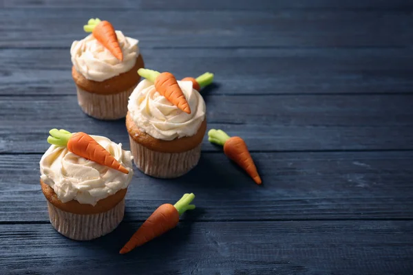 Deliciosos cupcakes de cenoura — Fotografia de Stock