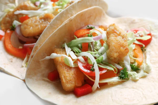 Tacos de peixe saborosos — Fotografia de Stock