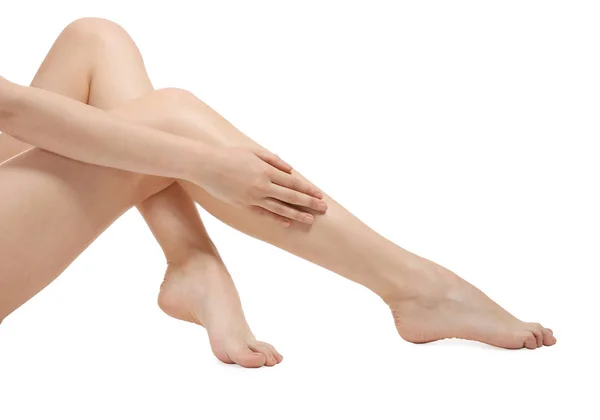 아름 다운 여자의 다리 — 스톡 사진