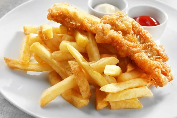 Sabroso pescado frito — Foto de Stock