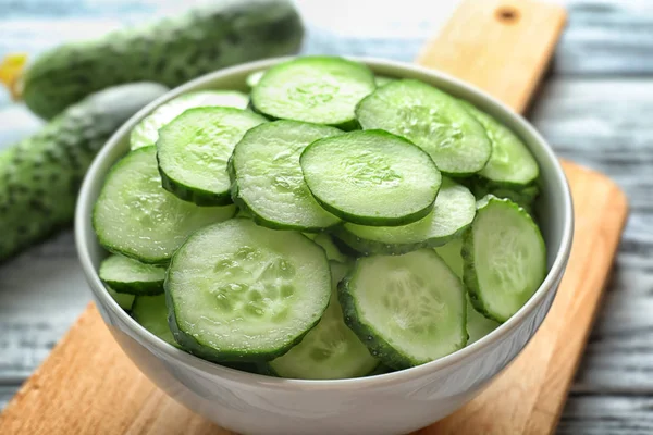 Fresh sliced cucumber — Stock Photo, Image