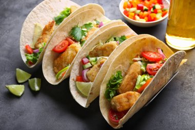 lezzetli balık tacos 