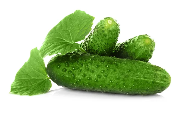 Ripe fresh cucumbers — Stock Photo, Image