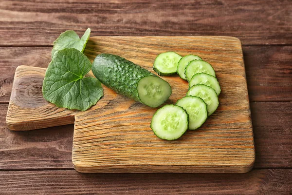 Pepino em fatias frescas — Fotografia de Stock