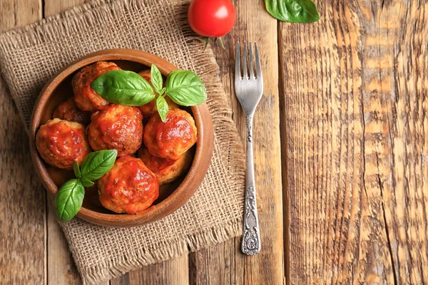 Meatballs with tomato sauce — Stock Photo, Image