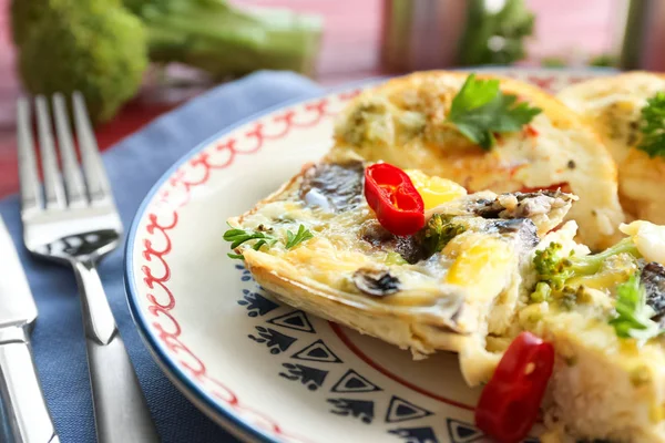 Smakelijke broccoli braadpan — Stockfoto