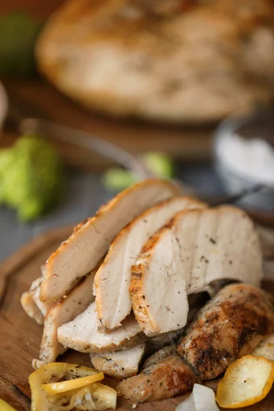 Delicious sliced turkey breast — Stock Photo, Image