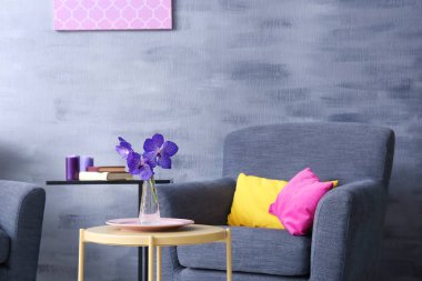 Güzel ışık modern oda içi