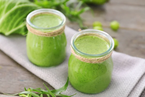 Batido saludable con col rizada — Foto de Stock