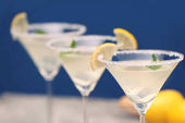Sklenice Martini kapka citronu