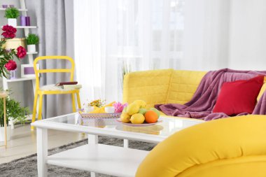 Güzel ışık modern oda içi