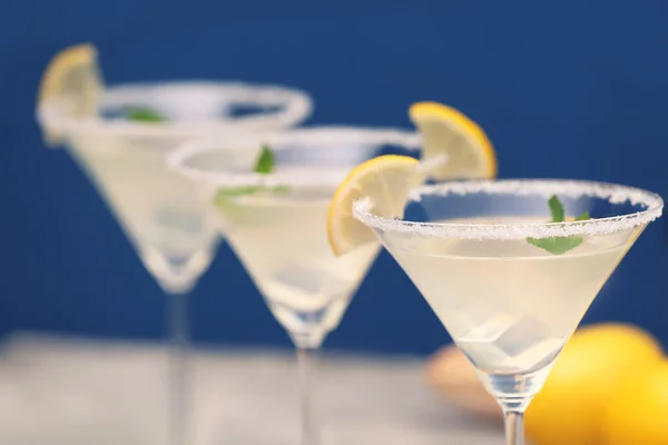 Bicchieri di Martini al limone — Foto Stock