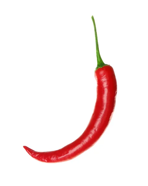 Chili peppar på vit bakgrund — Stockfoto