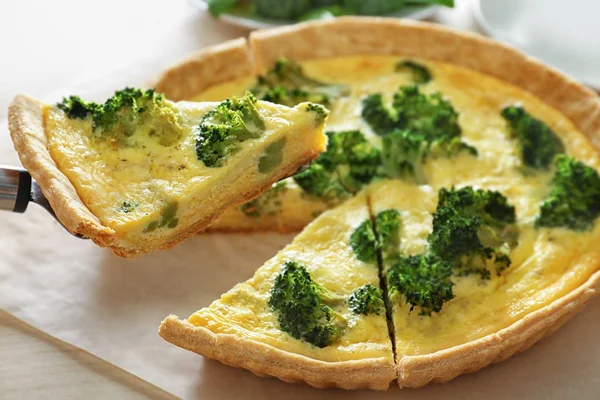 Quiche de brocoli savoureux — Photo