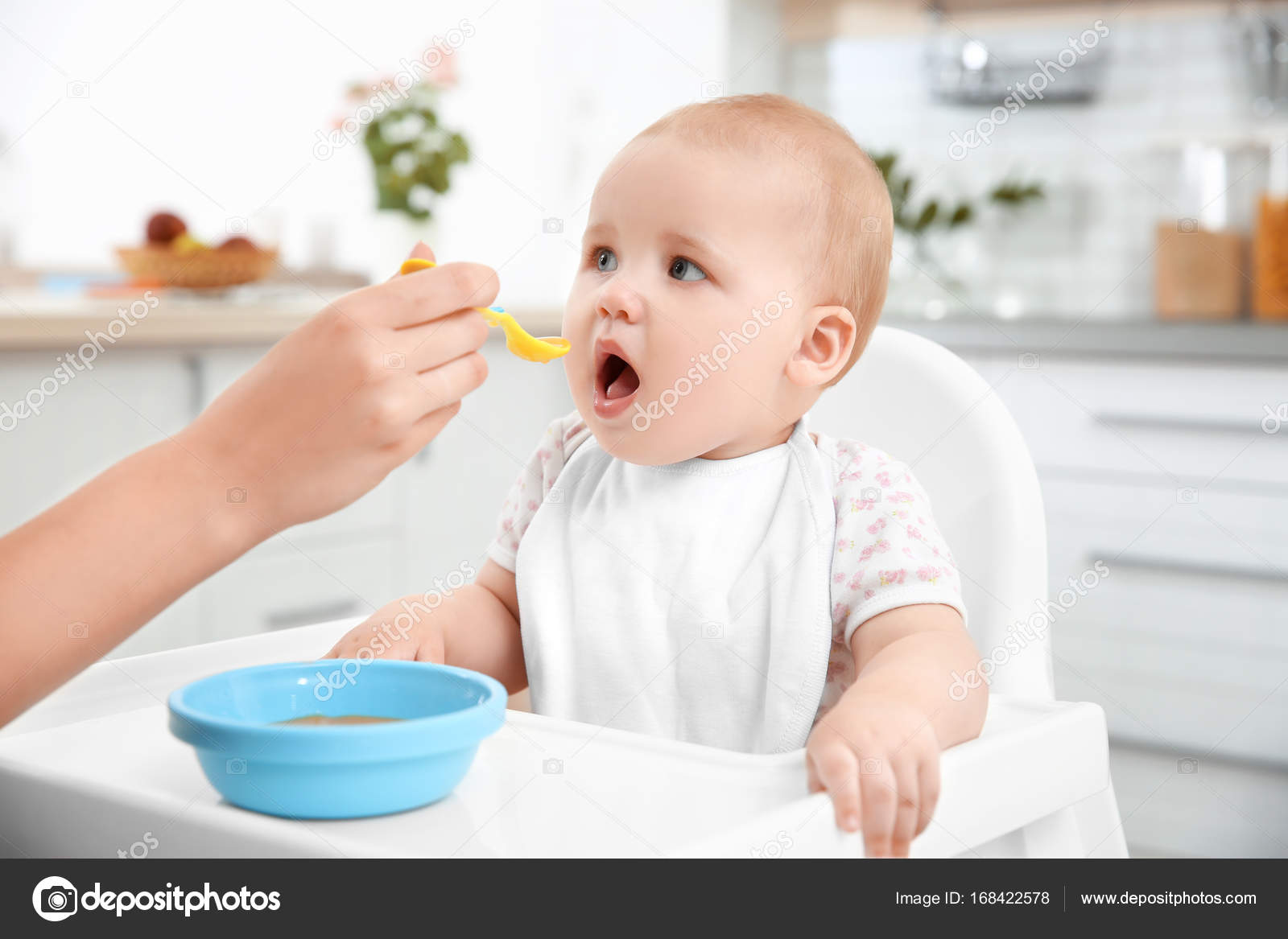 baby with spoon