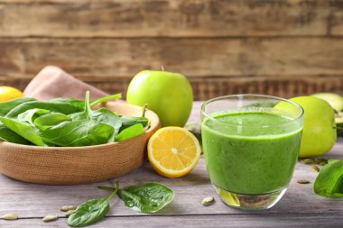 Cam ıspanak güler yüzlü ahşap tablo