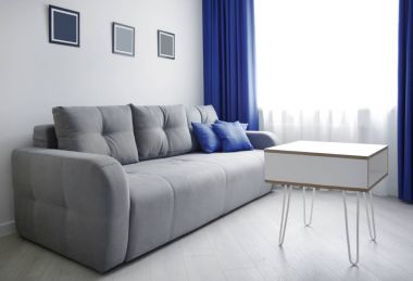 Modern apartmanın içinde.  