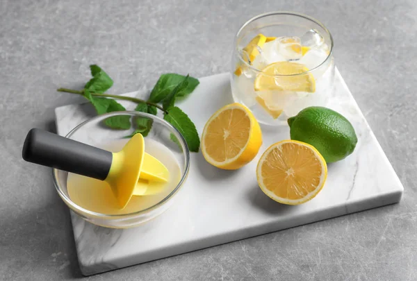Složení s čerstvých citrusových plodů — Stock fotografie