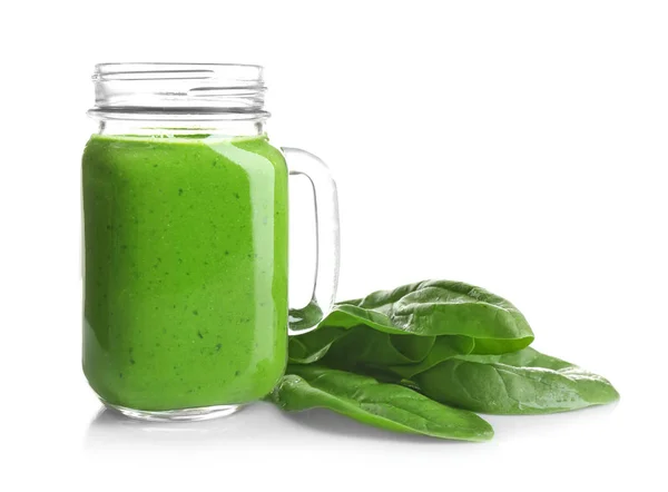 Smoothie mit frischem Spinat — Stockfoto