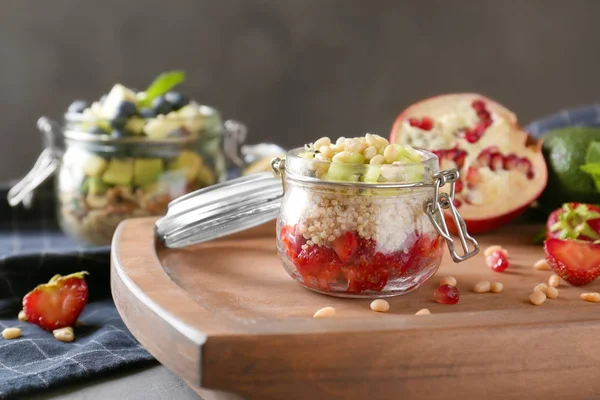 Fruit salad with quinoa — Stock Photo, Image