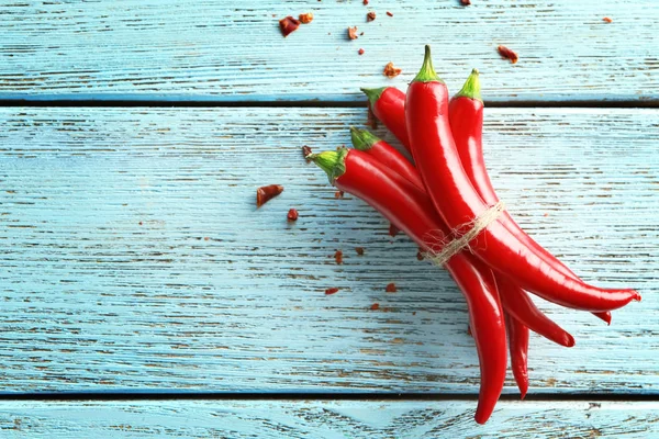 Červené chilli papričky — Stock fotografie