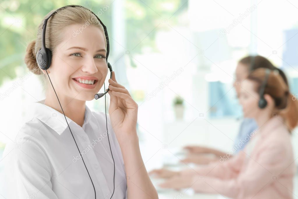 female technical support dispatcher