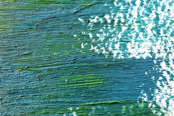 Pintura a óleo azul, close up — Fotografia de Stock