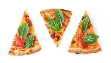 Fesleğenli lezzetli pizza