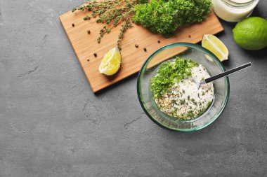 Balık taco sosu için malzemeler