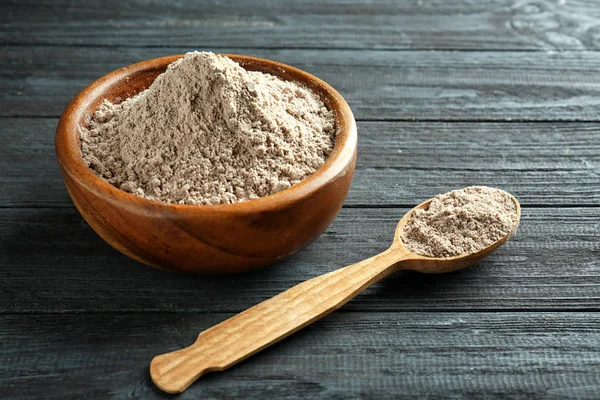 Superfood powder in bowl — Stock Photo, Image