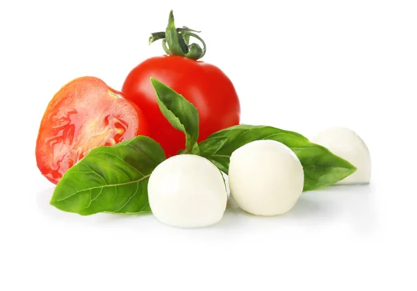 Tomates cerises et basilic — Photo
