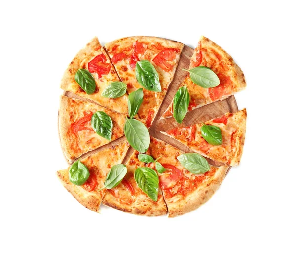 Fesleğenli lezzetli pizza