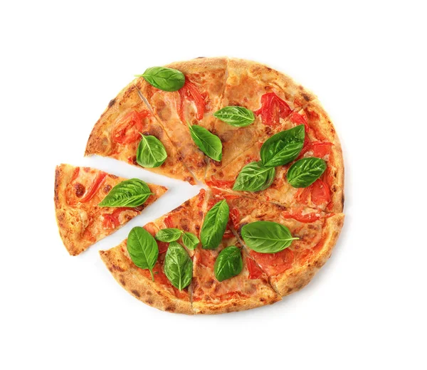 Fesleğenli lezzetli pizza