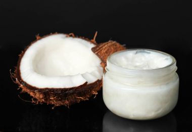 Hindistan cevizi yağı ile jar 