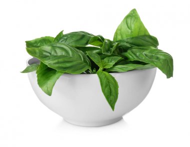 Organik taze fesleğen yaprağı 