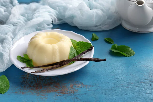 Délicieux pudding vanille — Photo