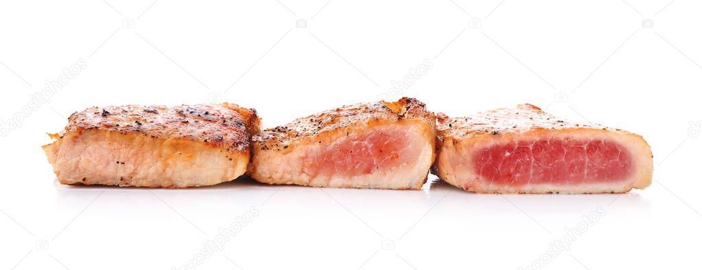 Tasty grilled steaks