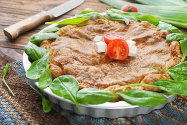 Ispanaklı lezzetli pasta