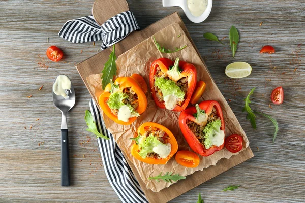 Quinoa stuffed peppers — Stock Photo, Image