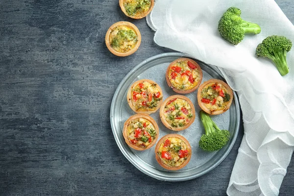 Brokoli kiş tartlets 