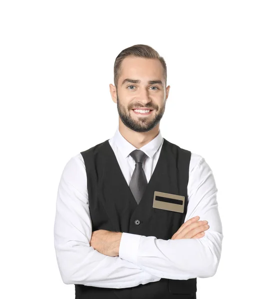 Mannelijke hotelreceptionist — Stockfoto