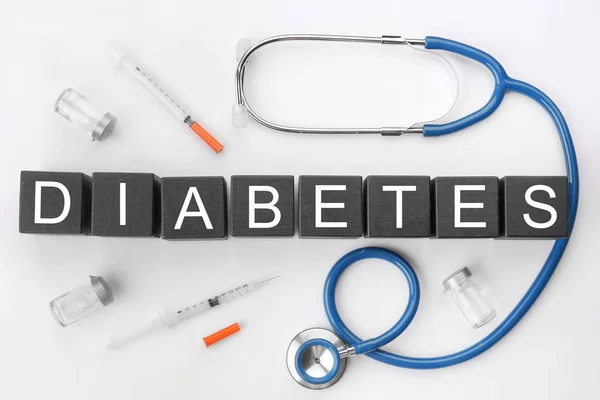 Composition with word Diabetes — Stock Photo, Image