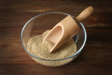 Ham quinoa tahıl ile Kepçe