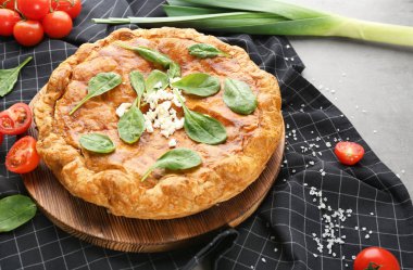 Ispanaklı lezzetli pasta 