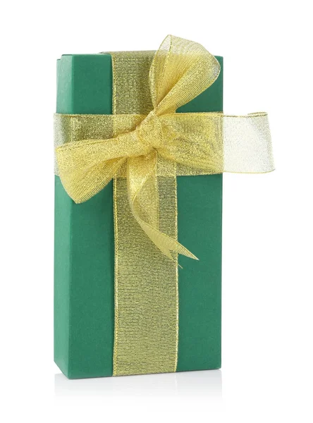 Christmas gift box on white background — Stock Photo, Image