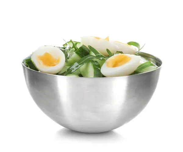 Salad with cucumbers and eggs — Stock Photo, Image