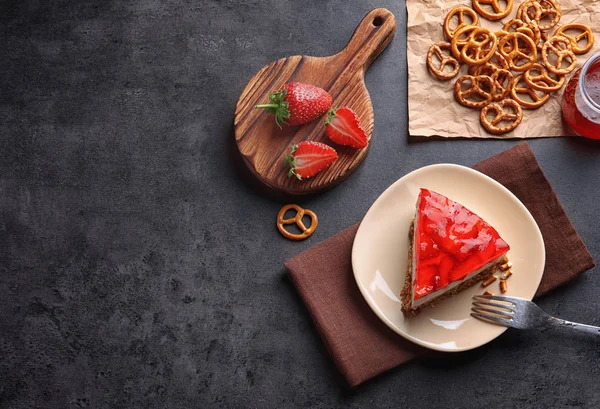 Strawberry Kringla sallad — Stockfoto