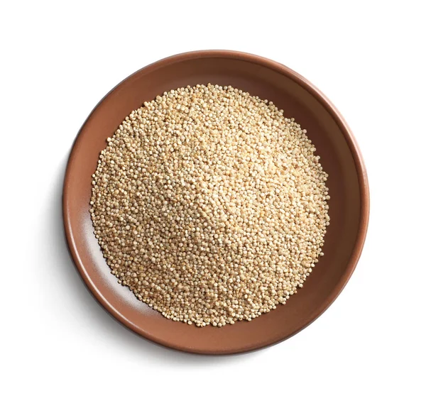 Placa com grãos de quinoa — Fotografia de Stock